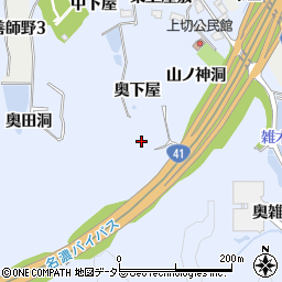 愛知県犬山市善師野奥下屋周辺の地図