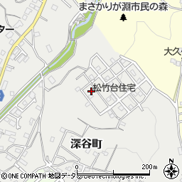 松竹台団地周辺の地図