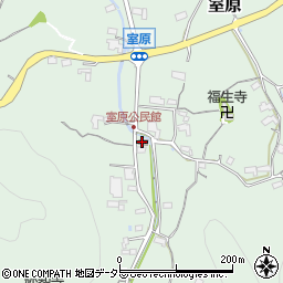 室原公民館周辺の地図