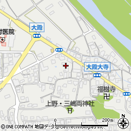 鳥取県西伯郡伯耆町大殿1118周辺の地図