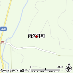京都府綾部市内久井町周辺の地図