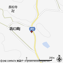 京都府綾部市坊口町由里周辺の地図