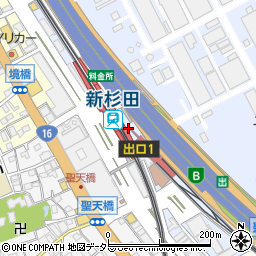 文明堂ビーンズ新杉田店周辺の地図