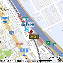 文明堂ビーンズ新杉田店周辺の地図