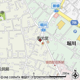 神奈川県秦野市堀西962-3周辺の地図