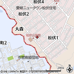 岐阜県可児市松伏2丁目8周辺の地図