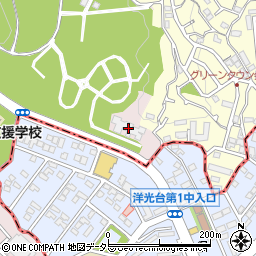 横浜市役所健康福祉局　日野こもれび納骨堂周辺の地図