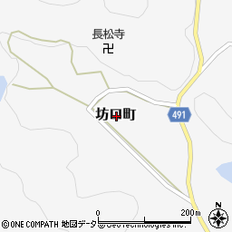 京都府綾部市坊口町周辺の地図