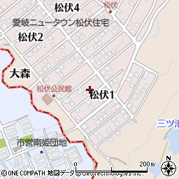 岐阜県可児市松伏1丁目121周辺の地図