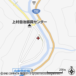長野県飯田市上村654周辺の地図
