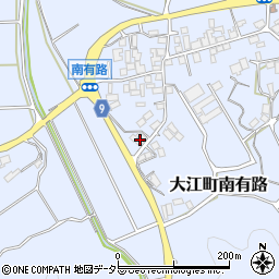 京都府福知山市大江町南有路1577-3周辺の地図