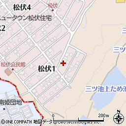 岐阜県可児市松伏1丁目27周辺の地図