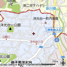 神奈川県横浜市磯子区洋光台1丁目18-22周辺の地図