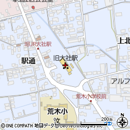旧大社駅周辺の地図