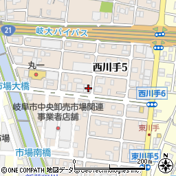 岩田食品周辺の地図