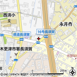 木更津長須賀郵便局周辺の地図