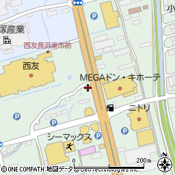 吉野家長浜店周辺の地図