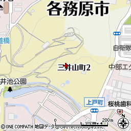 岐阜県各務原市三井山町周辺の地図
