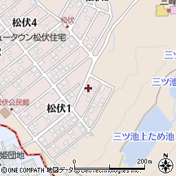 岐阜県可児市松伏1丁目31周辺の地図