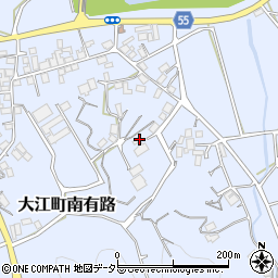 京都府福知山市大江町南有路1245周辺の地図