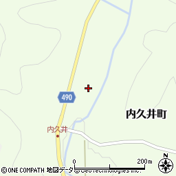 京都府綾部市内久井町石代周辺の地図