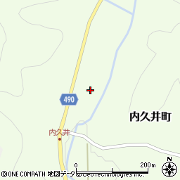 京都府綾部市内久井町（石代）周辺の地図