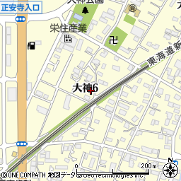 神奈川県平塚市大神6丁目周辺の地図