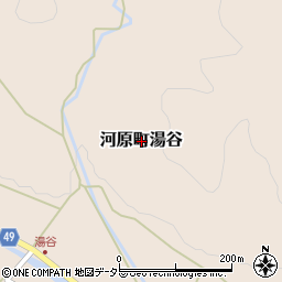 鳥取県鳥取市河原町湯谷周辺の地図