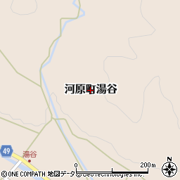 鳥取県鳥取市河原町湯谷周辺の地図