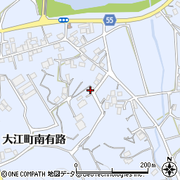 京都府福知山市大江町南有路1246周辺の地図