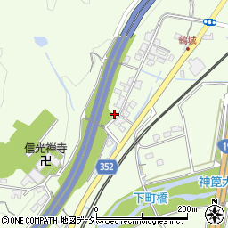 瑞浪鶴城簡易郵便局周辺の地図
