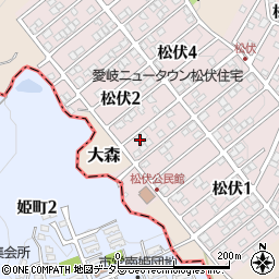岐阜県可児市松伏2丁目50周辺の地図