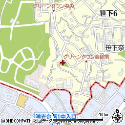笹下奈良郷第二公園周辺の地図