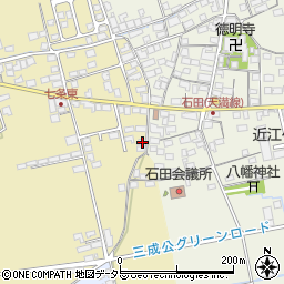 滋賀県長浜市七条町91周辺の地図