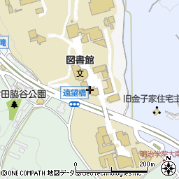 明治学院大学横浜校舎　国際学部事務室周辺の地図