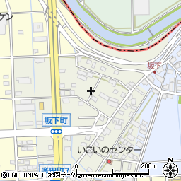 岐阜県大垣市坂下町周辺の地図