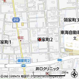 岐阜県大垣市領家町周辺の地図