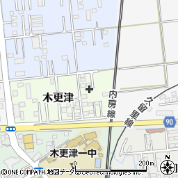 千葉県木更津市木更津935-8周辺の地図