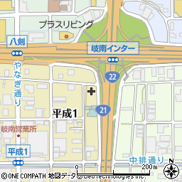 株式会社ケイジイシイ　岐阜営業所周辺の地図