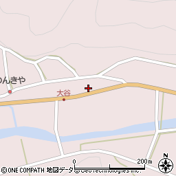兵庫県養父市大谷214周辺の地図
