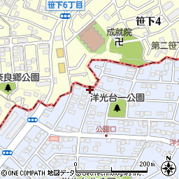 神奈川県横浜市磯子区洋光台1丁目28-1周辺の地図