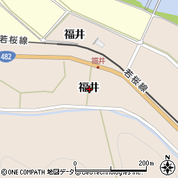 鳥取県八頭郡八頭町福井周辺の地図