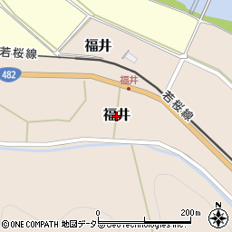 鳥取県八頭町（八頭郡）福井周辺の地図