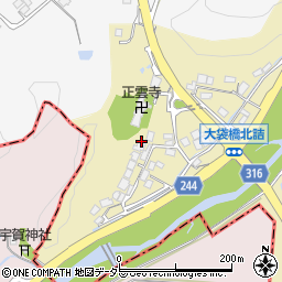 鳥取県米子市大袋周辺の地図