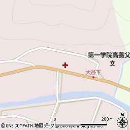 兵庫県養父市大谷124周辺の地図