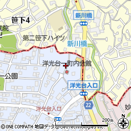神奈川県横浜市磯子区洋光台1丁目18-4周辺の地図
