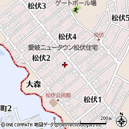 岐阜県可児市松伏2丁目56周辺の地図