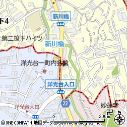 神奈川中央ヤクルト販売株式会社　笹下センター周辺の地図
