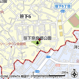 長谷川団地周辺の地図