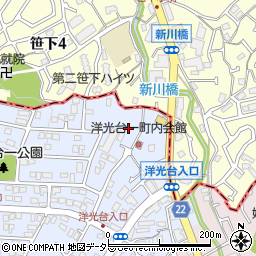 神奈川県横浜市磯子区洋光台1丁目18-6周辺の地図